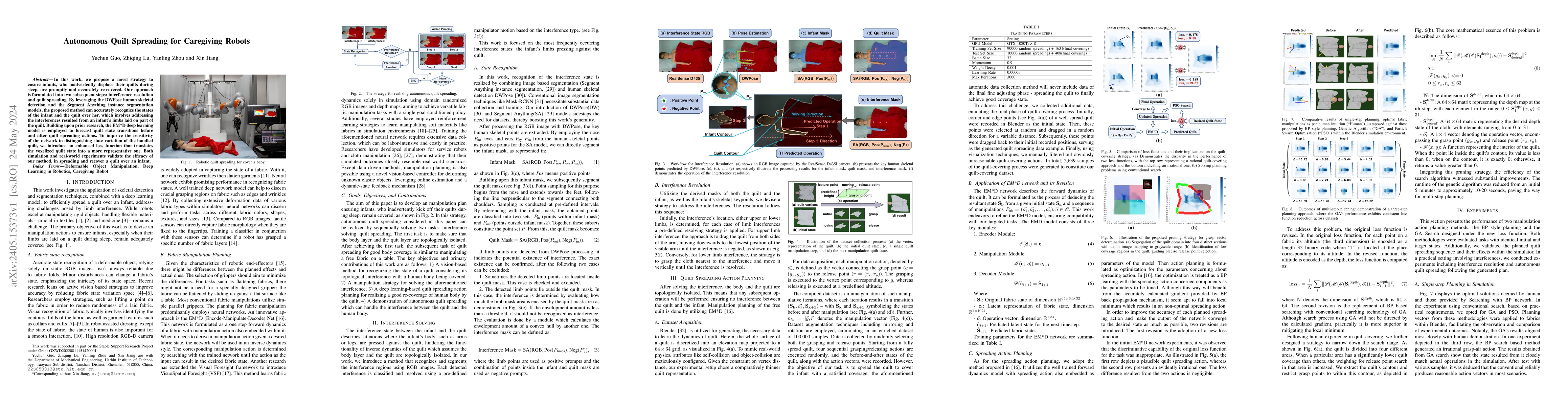 Thumbnail for Autonomous Quilt Spreading for Caregiving Robots