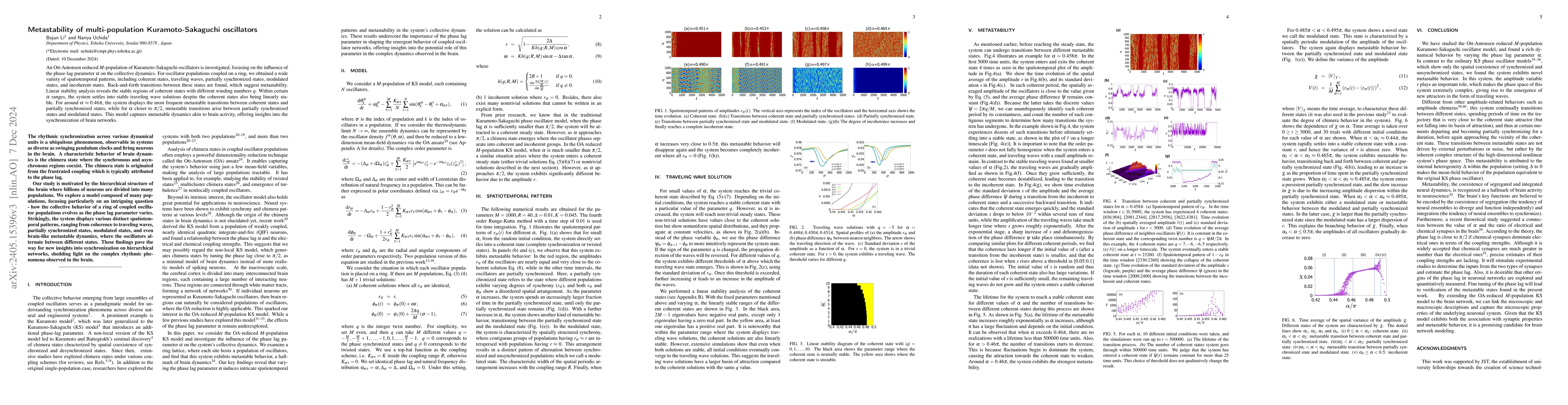 Thumbnail for Metastability of multi-population Kuramoto-Sakaguchi oscillators