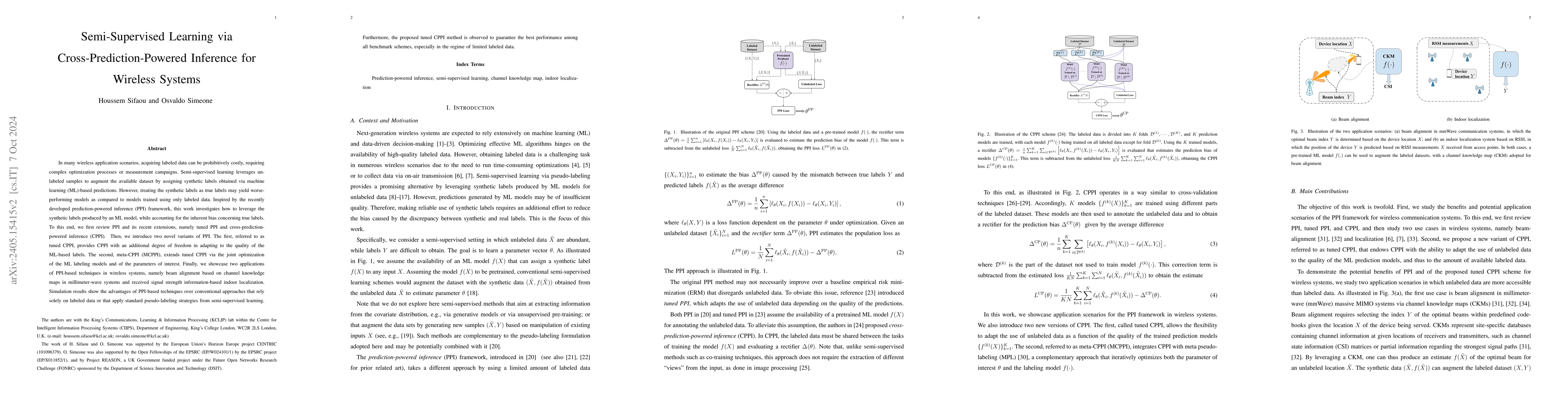 Thumbnail for Semi-Supervised Learning via Cross-Prediction-Powered Inference for
  Wireless Systems