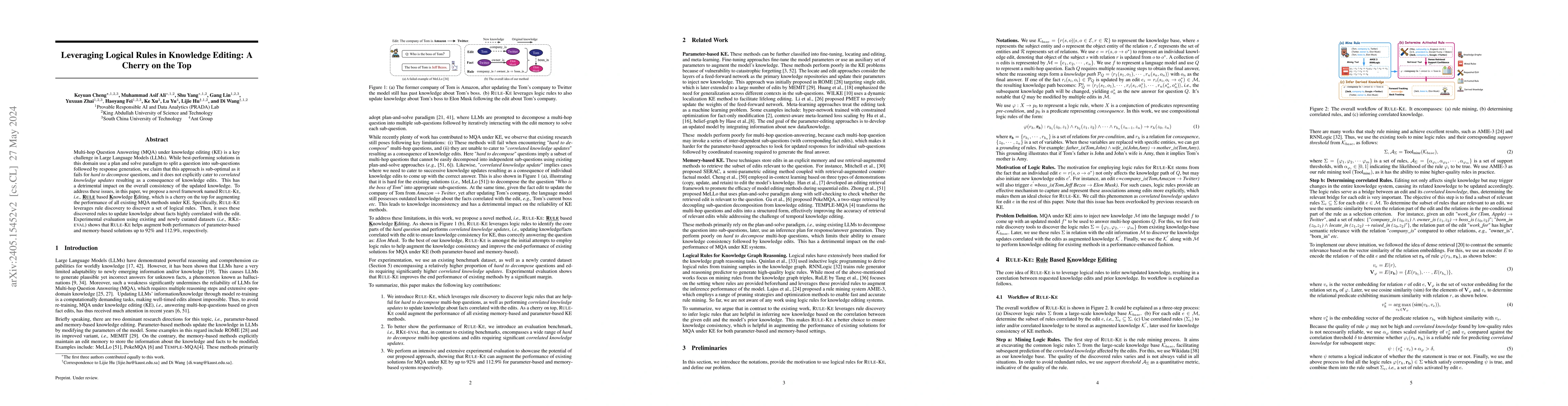 Thumbnail for Leveraging Logical Rules in Knowledge Editing: A Cherry on the Top