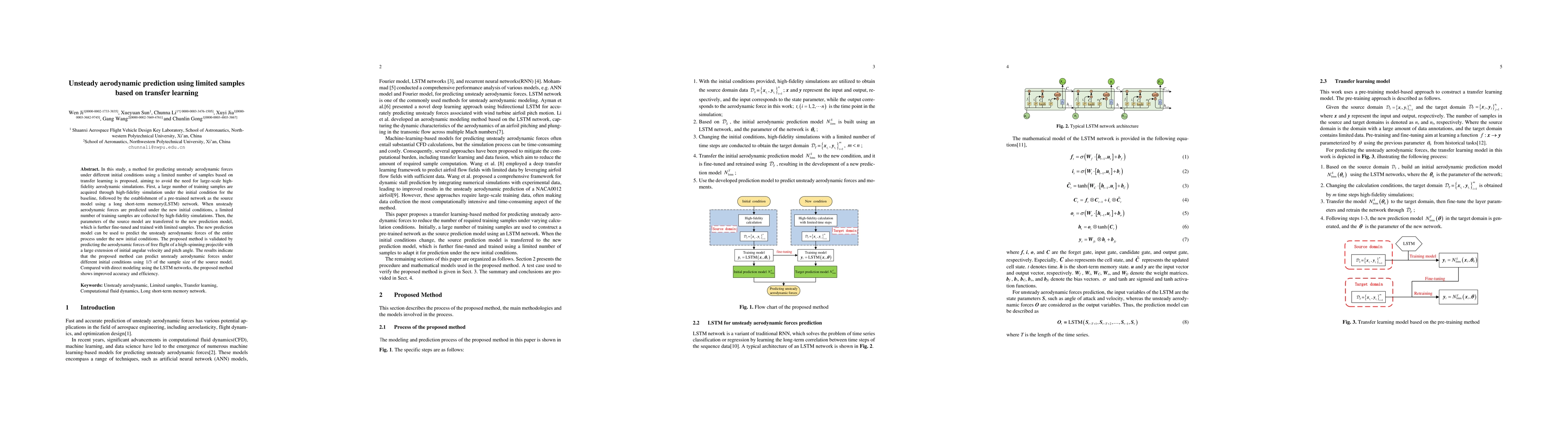 Thumbnail for Unsteady aerodynamic prediction using limited samples based on transfer
  learning