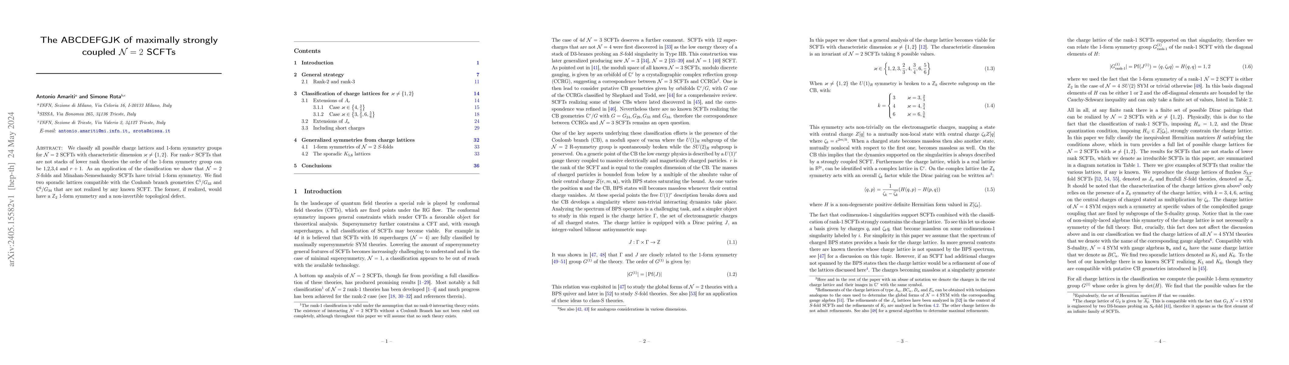 Thumbnail for The ABCDEFGJK of maximally strongly coupled $\mathcal{N}=2$ SCFTs
