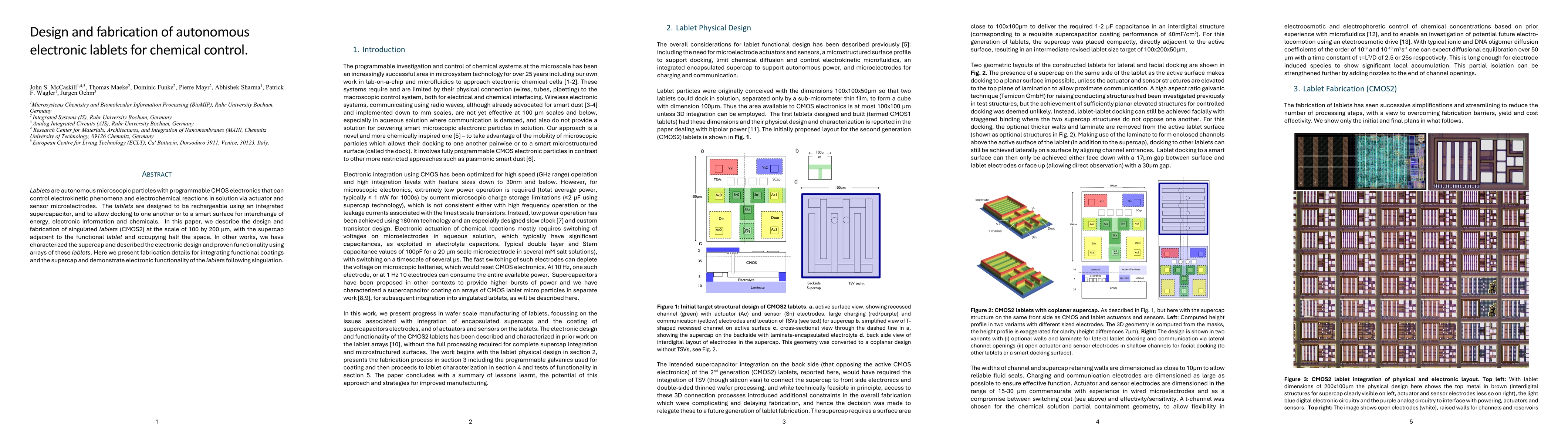 Thumbnail for Design and fabrication of autonomous electronic lablets for chemical
  control