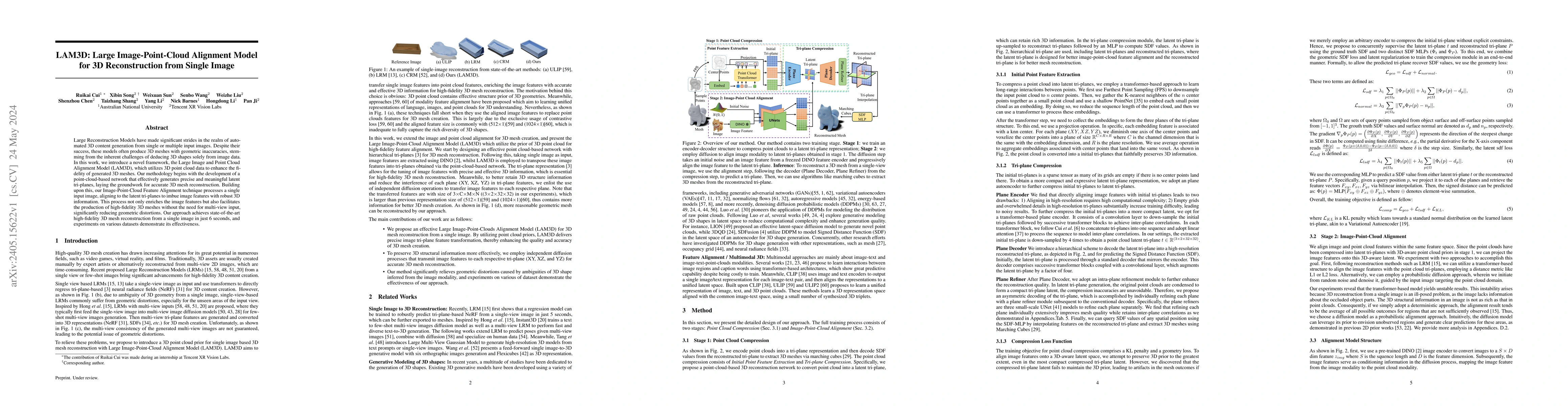 Thumbnail for LAM3D: Large Image-Point-Cloud Alignment Model for 3D Reconstruction
  from Single Image