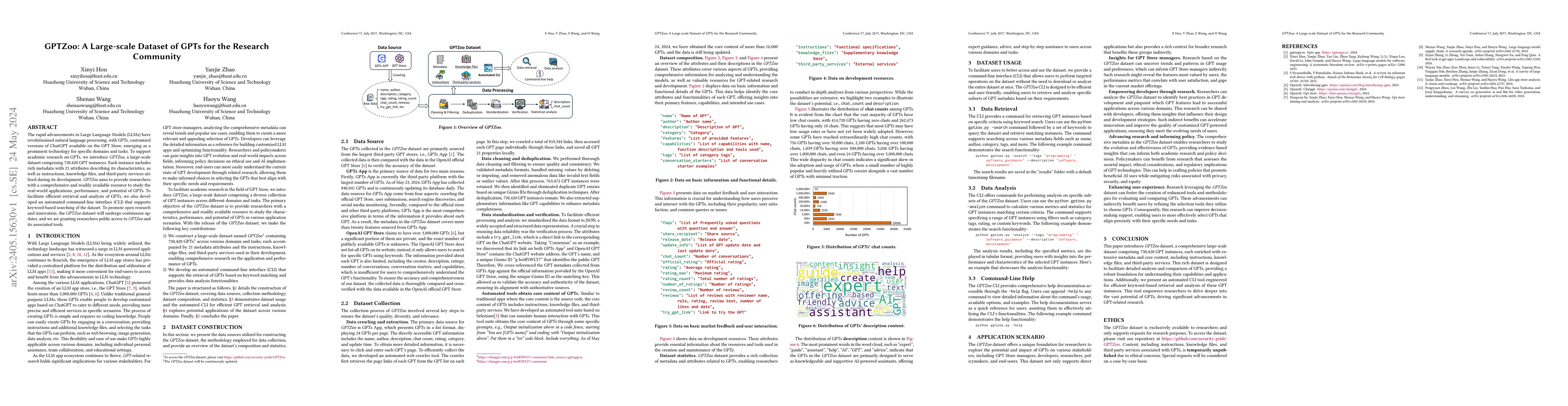 Thumbnail for GPTZoo: A Large-scale Dataset of GPTs for the Research Community