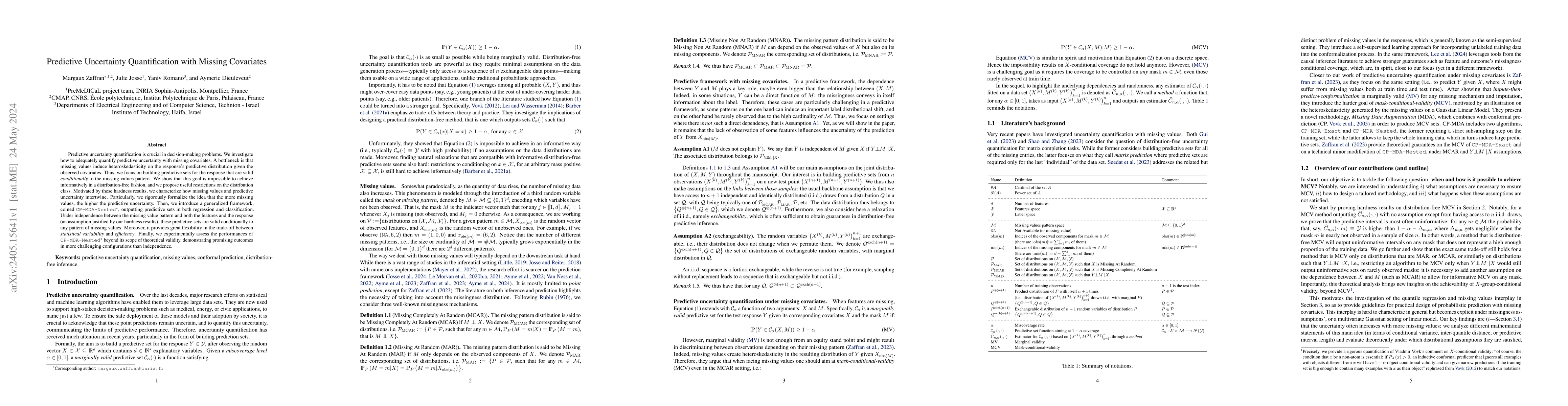 Thumbnail for Predictive Uncertainty Quantification with Missing Covariates