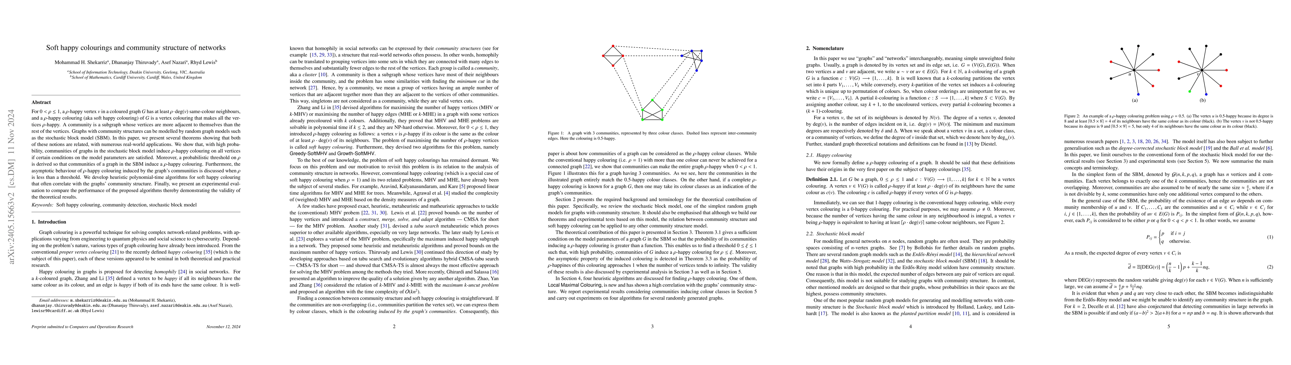 Thumbnail for Soft happy colourings and community structure of networks