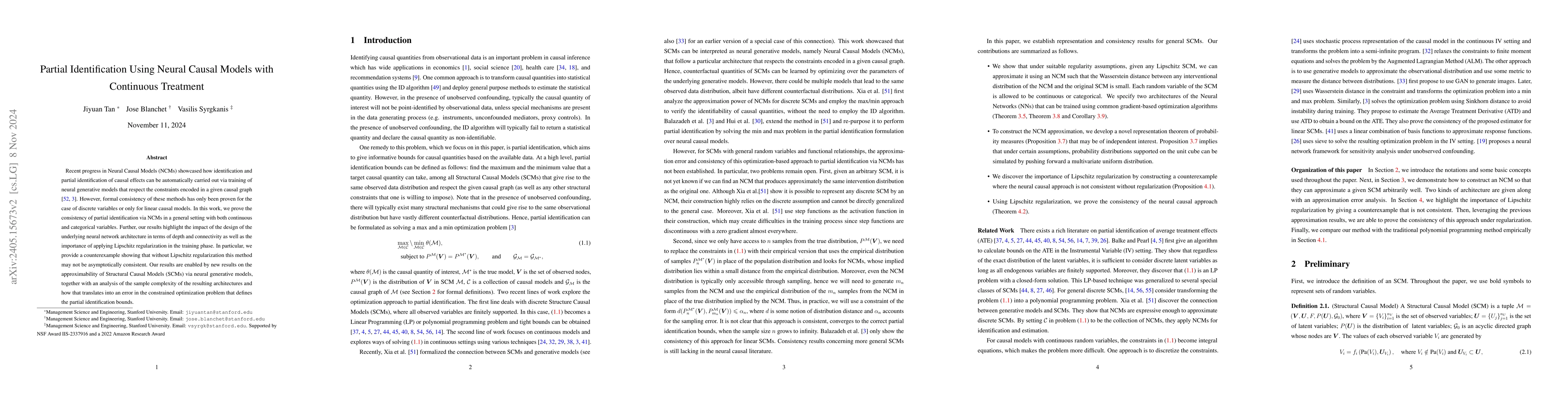 Thumbnail for Consistency of Neural Causal Partial Identification