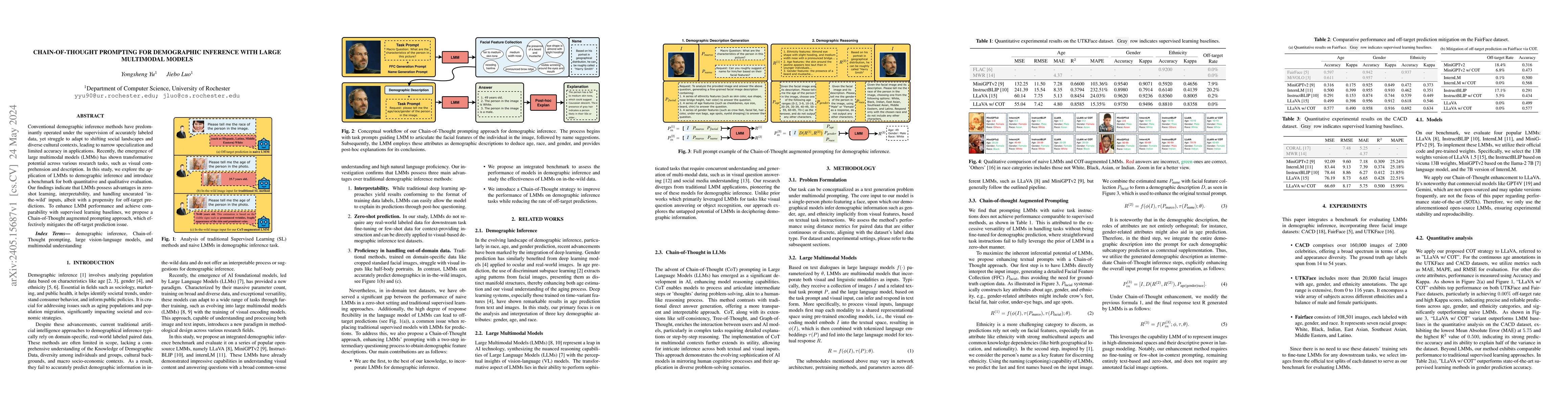Thumbnail for Chain-of-Thought Prompting for Demographic Inference with Large
  Multimodal Models
