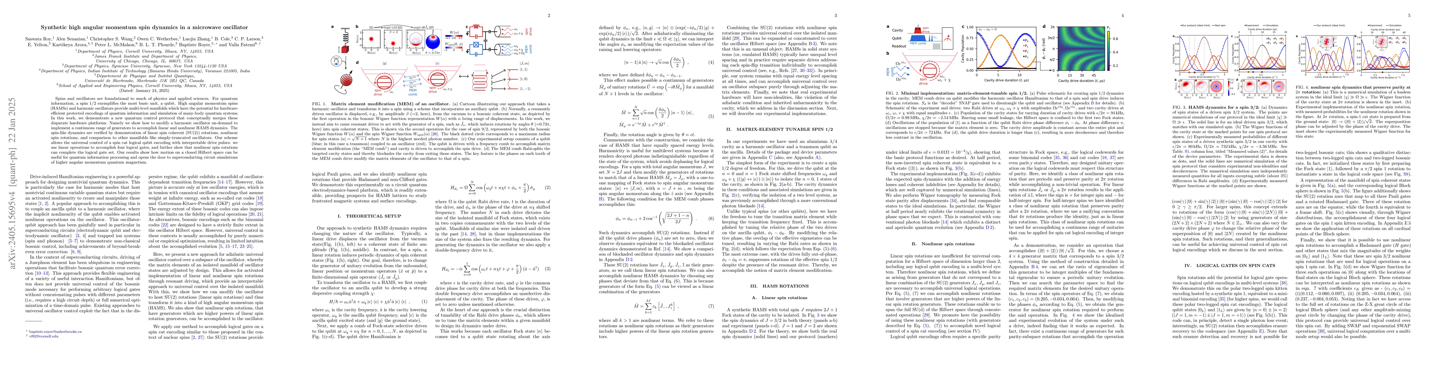 Thumbnail for Synthetic high angular momentum spin dynamics in a microwave oscillator