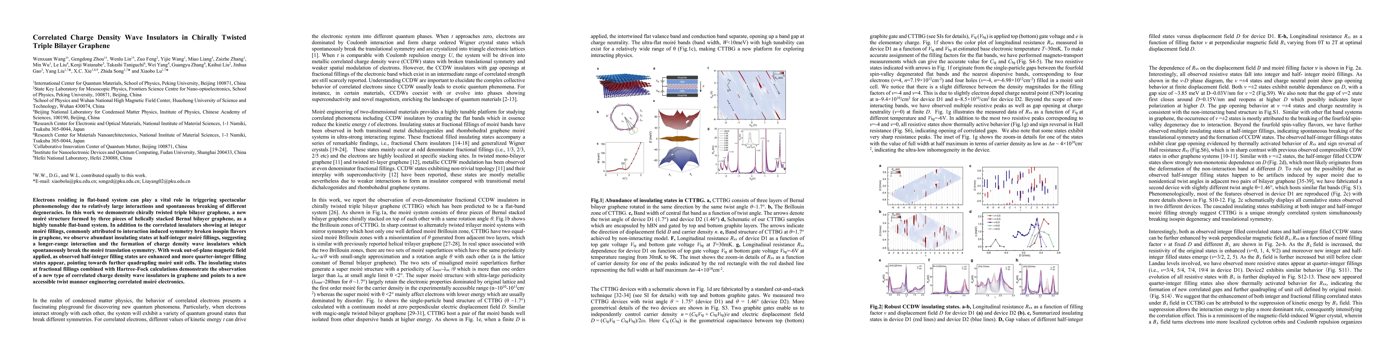 Thumbnail for Correlated Charge Density Wave Insulators in Chirally Twisted Triple
  Bilayer Graphene