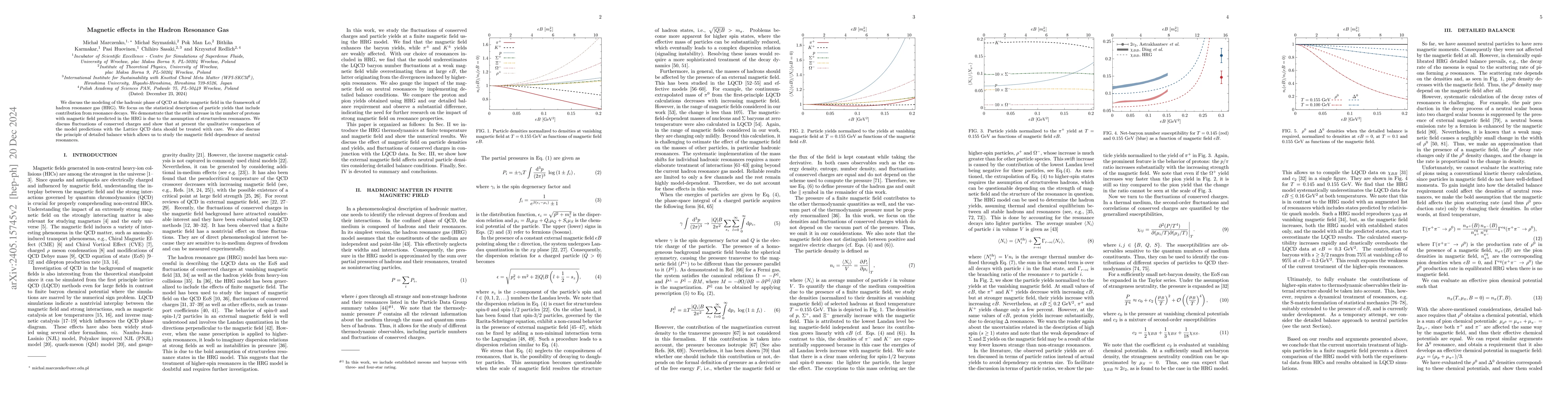 Thumbnail for Magnetic effects in the Hadron Resonance Gas