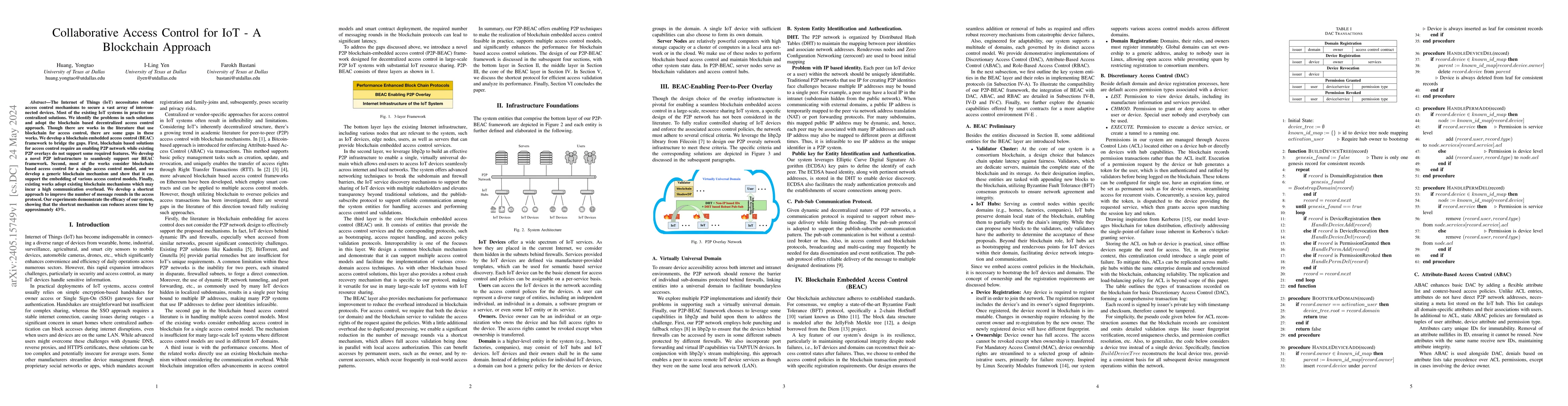 Thumbnail for Collaborative Access Control for IoT -- A Blockchain Approach