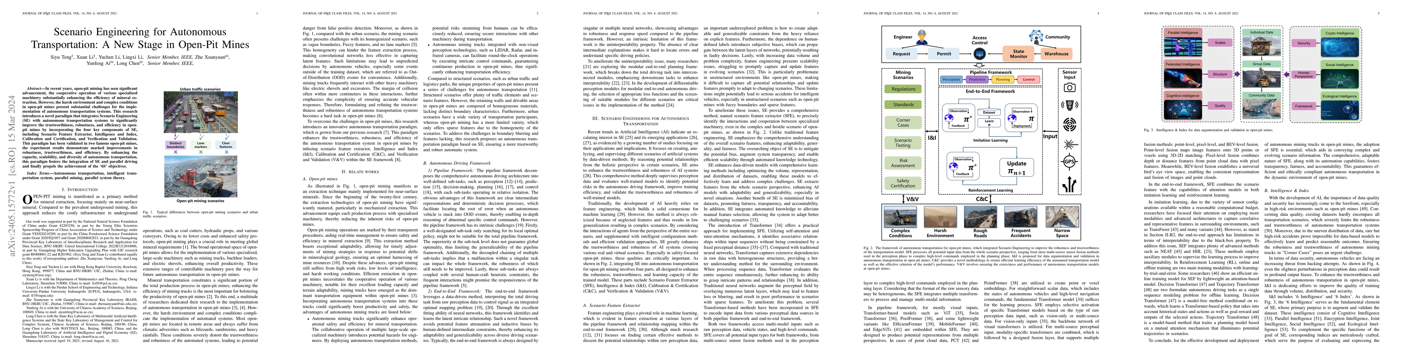 Thumbnail for Scenario Engineering for Autonomous Transportation: A New Stage in
  Open-Pit Mines