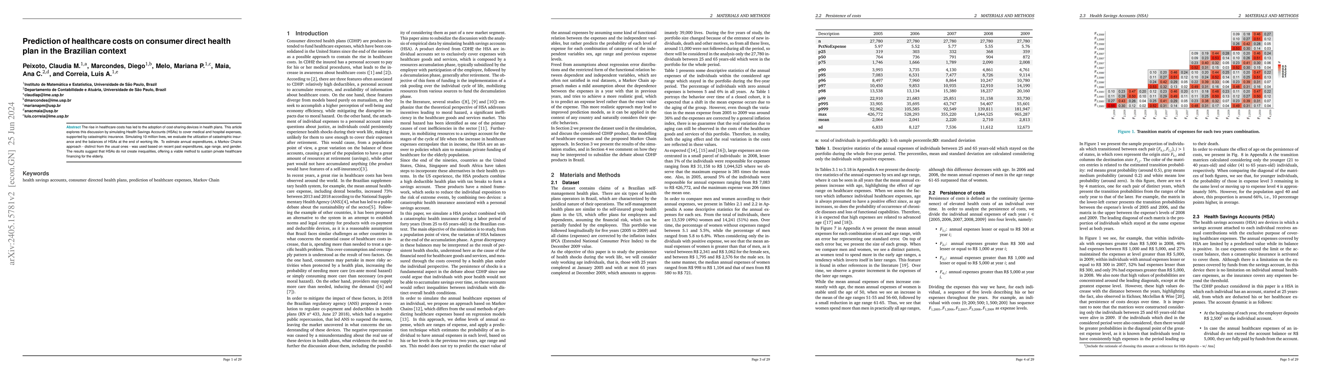 Thumbnail for Prediction of healthcare costs on consumer direct health plan in the
  Brazilian context
