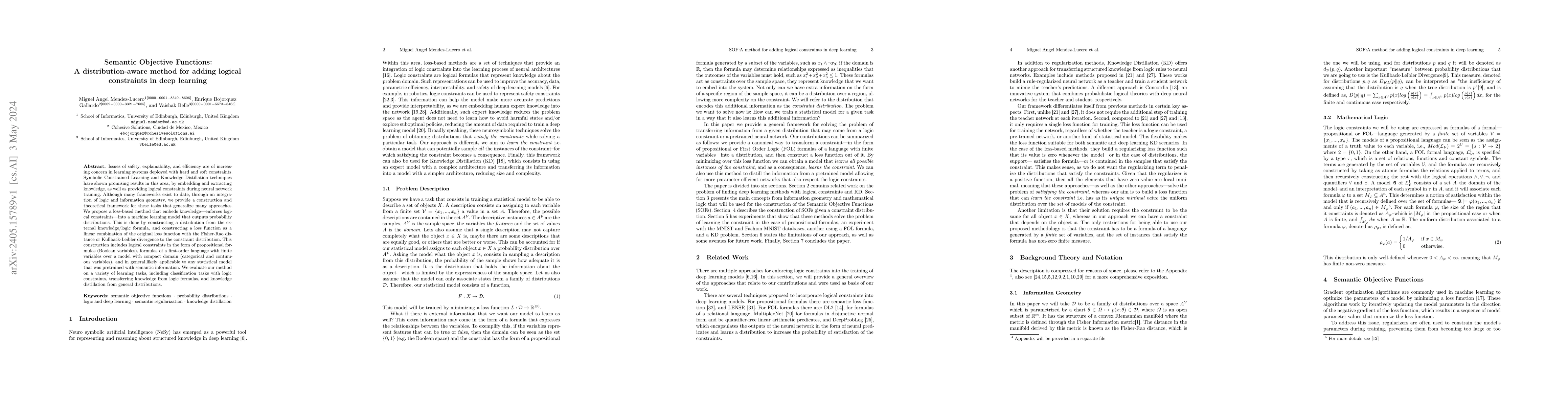 Thumbnail for Semantic Objective Functions: A distribution-aware method for adding
  logical constraints in deep learning
