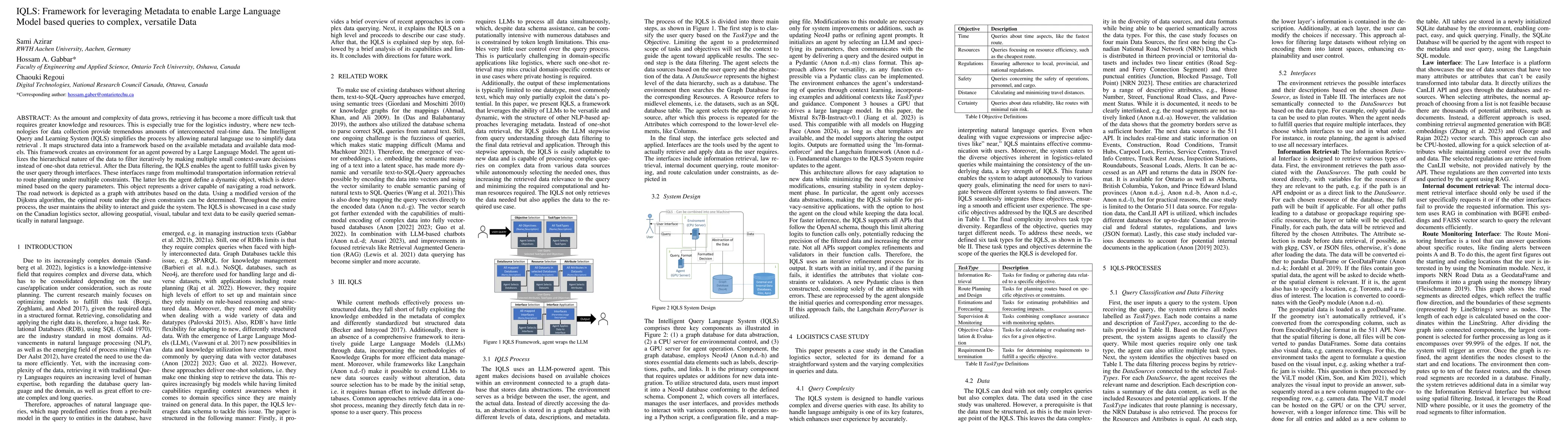 Thumbnail for IQLS: Framework for leveraging Metadata to enable Large Language Model
  based queries to complex, versatile Data