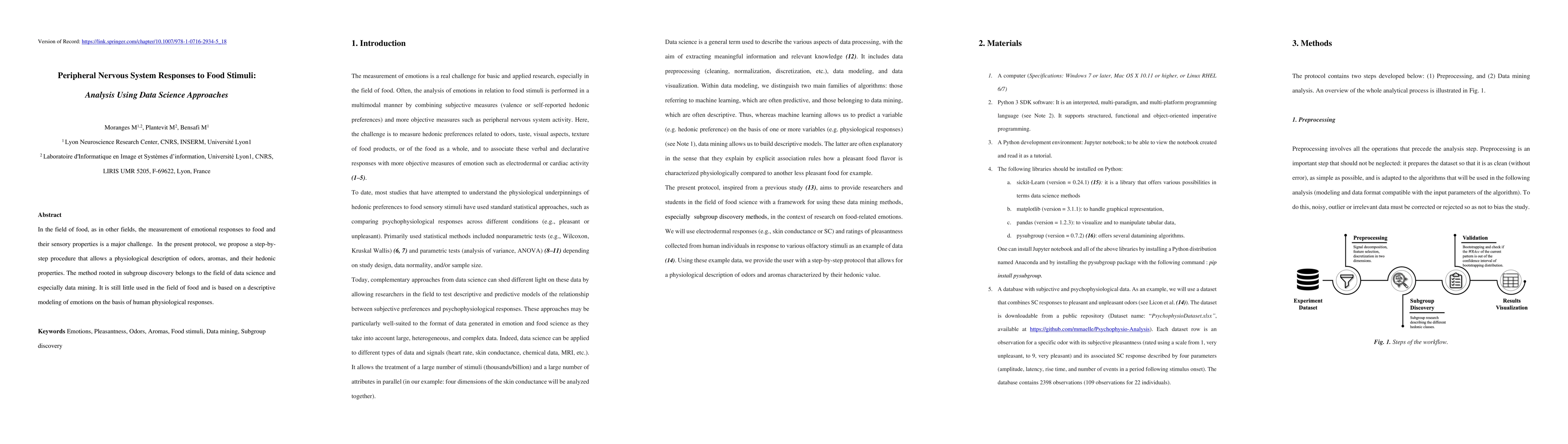 Thumbnail for Peripheral Nervous System Responses to Food Stimuli: Analysis Using Data
  Science Approaches