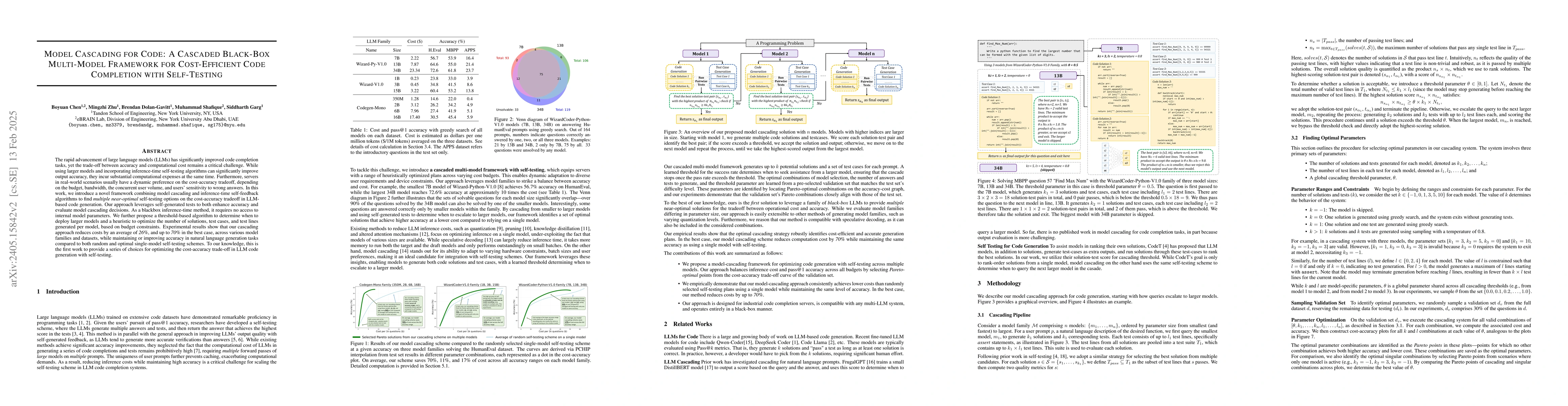 Thumbnail for Model Cascading for Code: Reducing Inference Costs with Model Cascading
  for LLM Based Code Generation