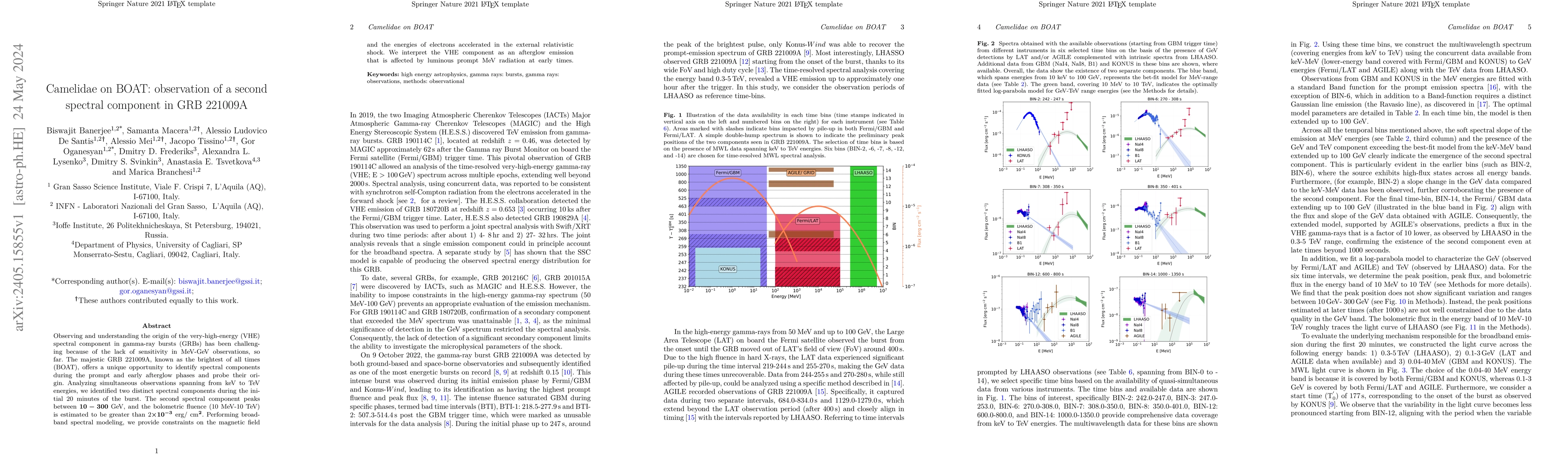 Thumbnail for Camelidae on BOAT: observation of a second spectral component in GRB
  221009A