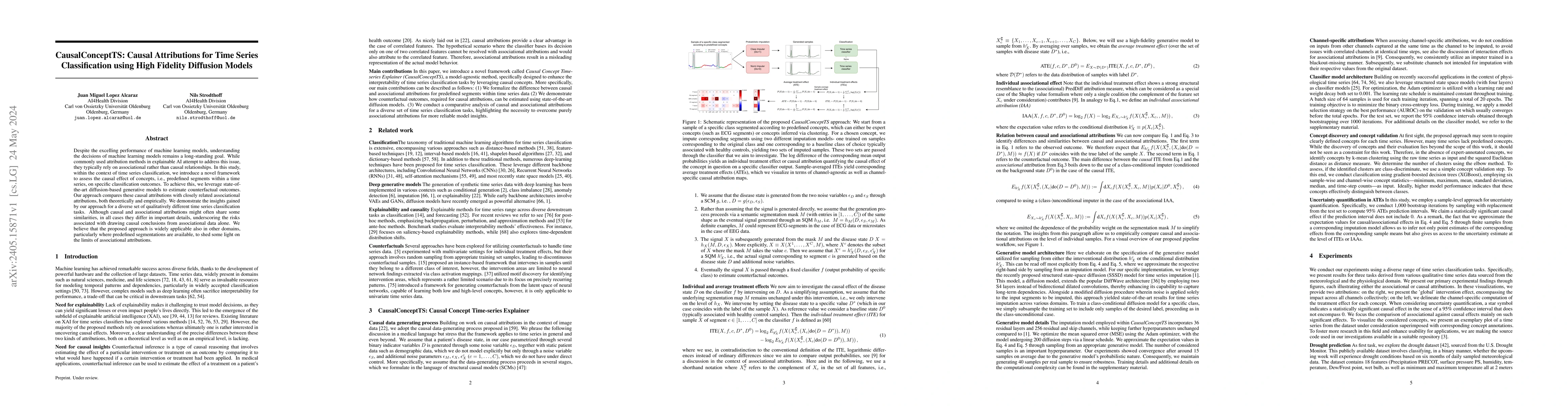 Thumbnail for CausalConceptTS: Causal Attributions for Time Series Classification
  using High Fidelity Diffusion Models