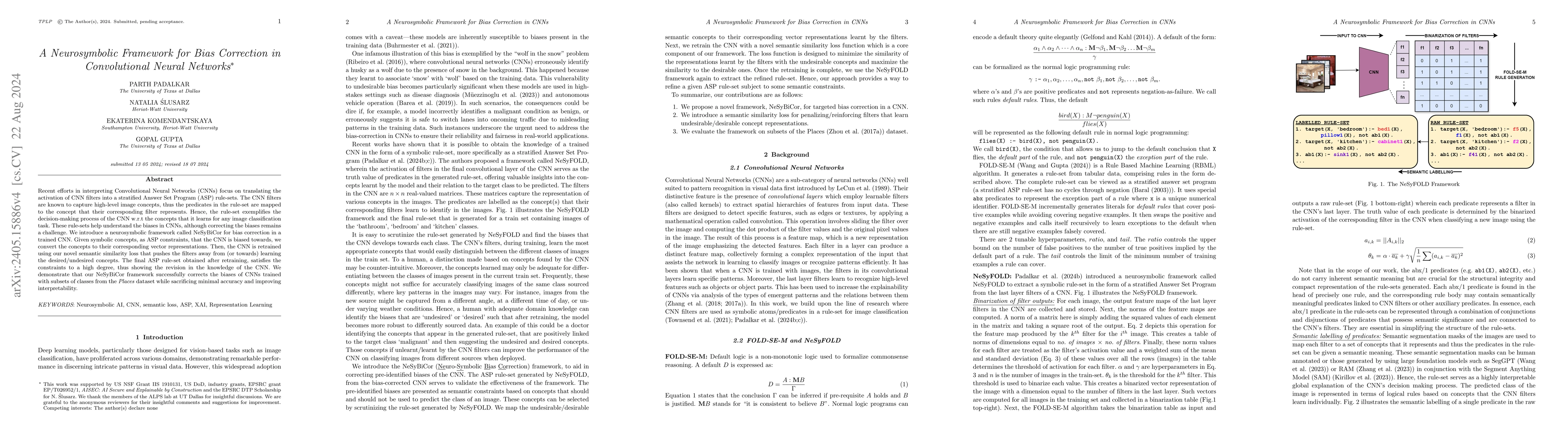 Thumbnail for A Neurosymbolic Framework for Bias Correction in CNNs