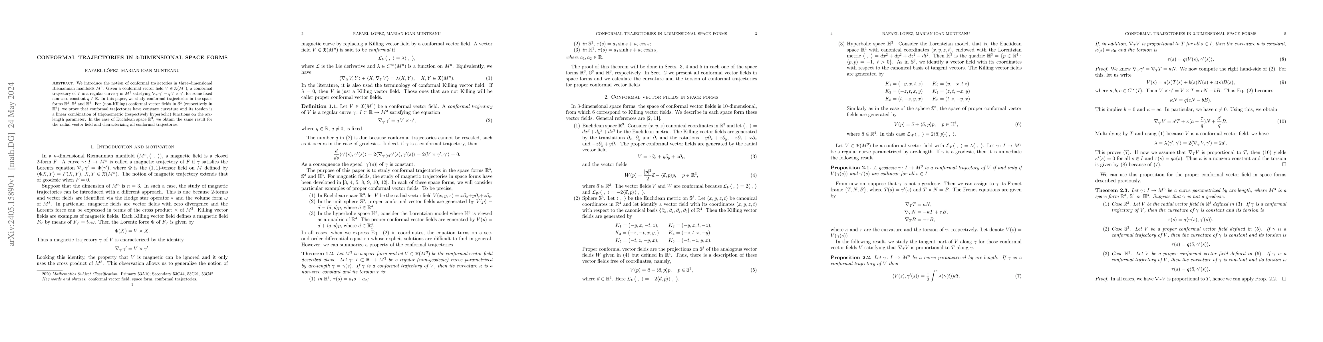 Thumbnail for Conformal trajectories in 3-dimensional space form