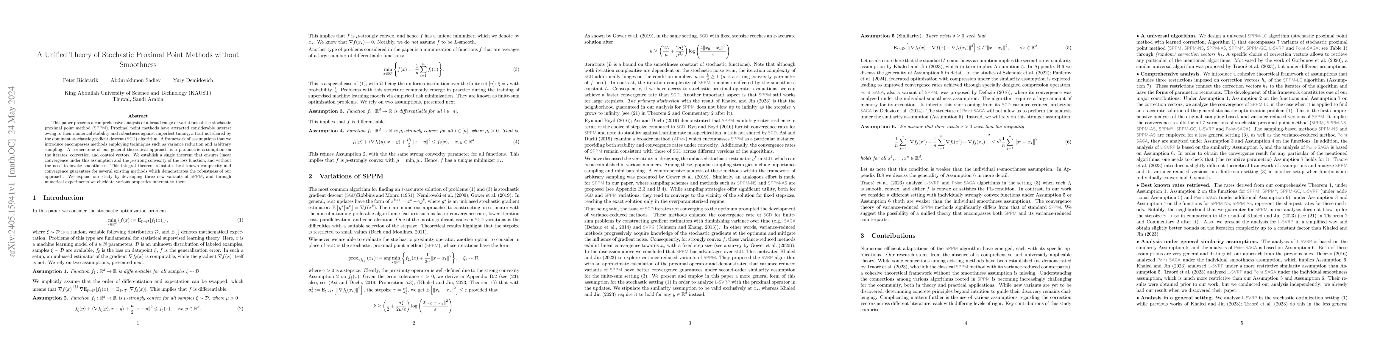 Thumbnail for A Unified Theory of Stochastic Proximal Point Methods without Smoothness