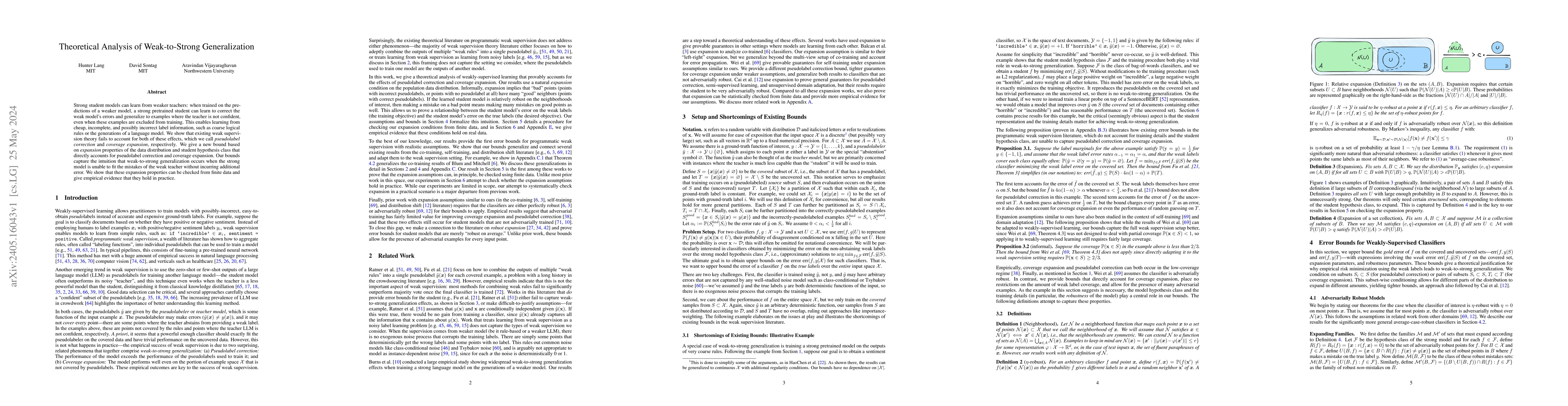 Thumbnail for Theoretical Analysis of Weak-to-Strong Generalization