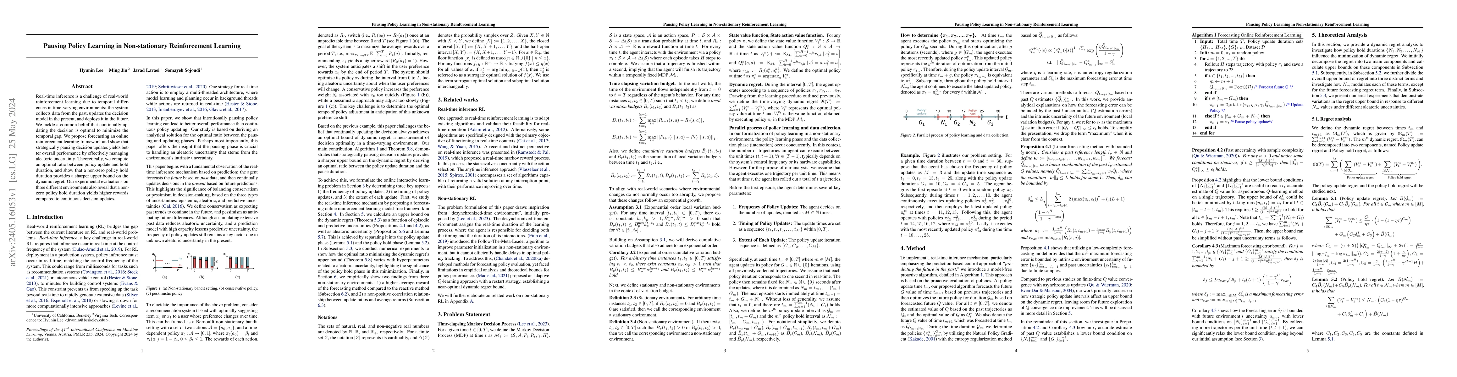 Thumbnail for Pausing Policy Learning in Non-stationary Reinforcement Learning