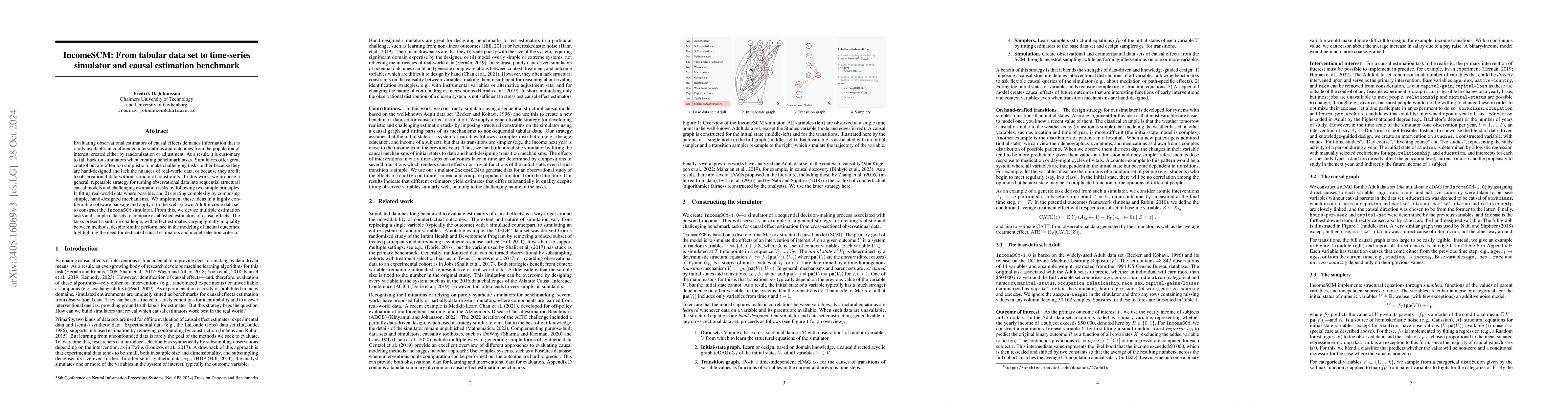Thumbnail for IncomeSCM: From tabular data set to time-series simulator and causal
  estimation benchmark