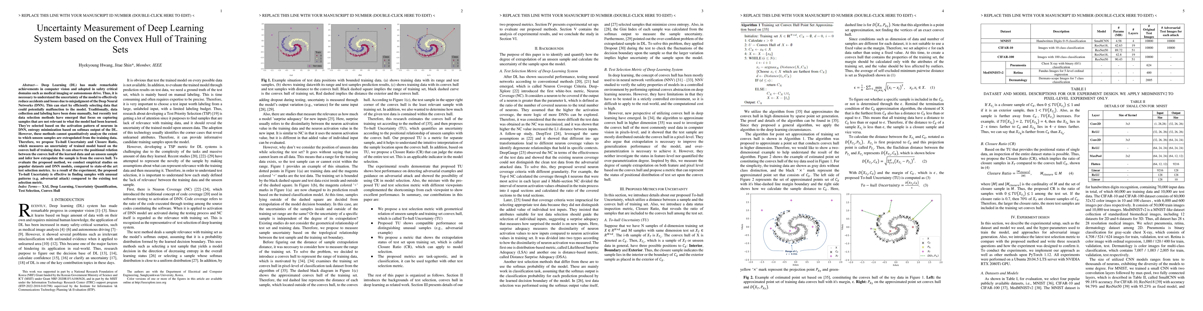 Thumbnail for Uncertainty Measurement of Deep Learning System based on the Convex Hull
  of Training Sets