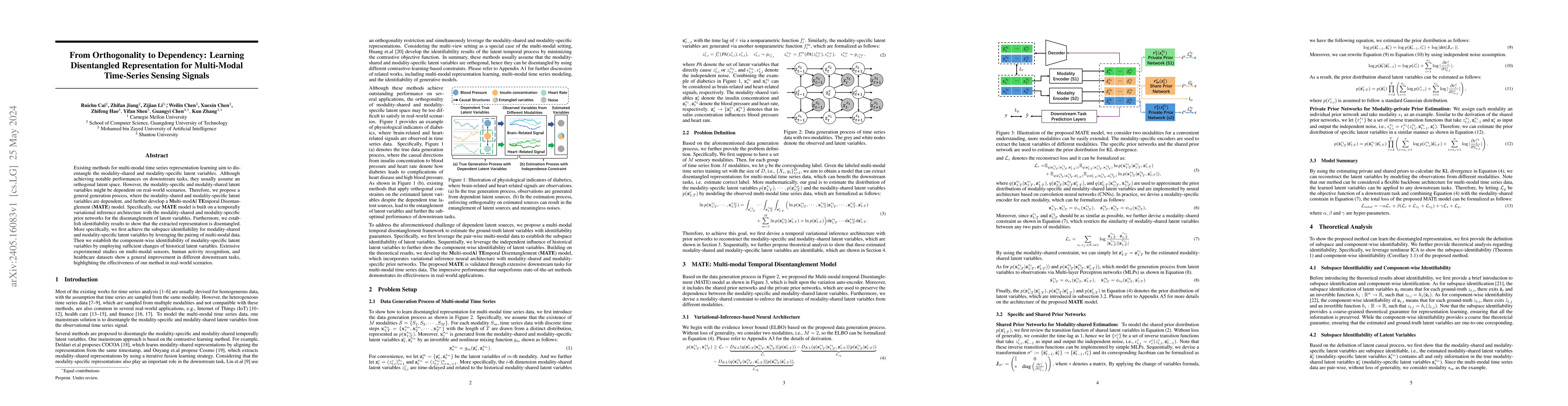Thumbnail for From Orthogonality to Dependency: Learning Disentangled Representation
  for Multi-Modal Time-Series Sensing Signals