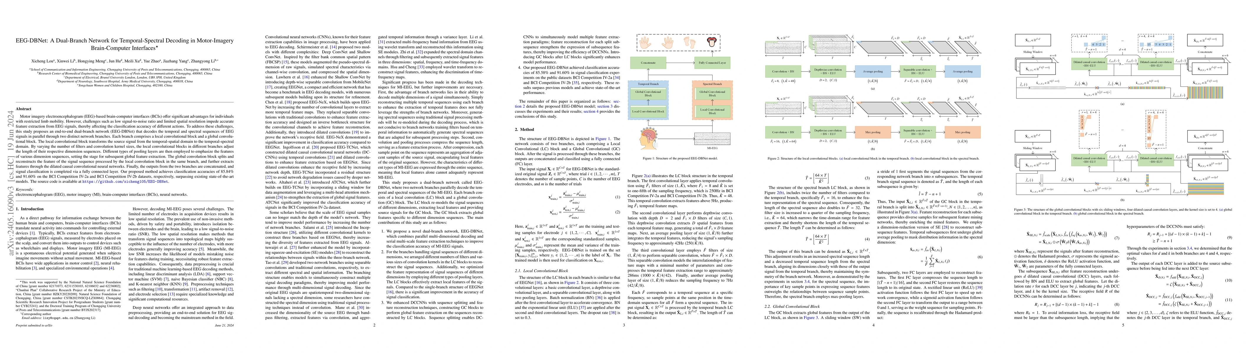 Thumbnail for EEG-DBNet: A Dual-Branch Network for Temporal-Spectral Decoding in
  Motor-Imagery Brain-Computer Interfaces