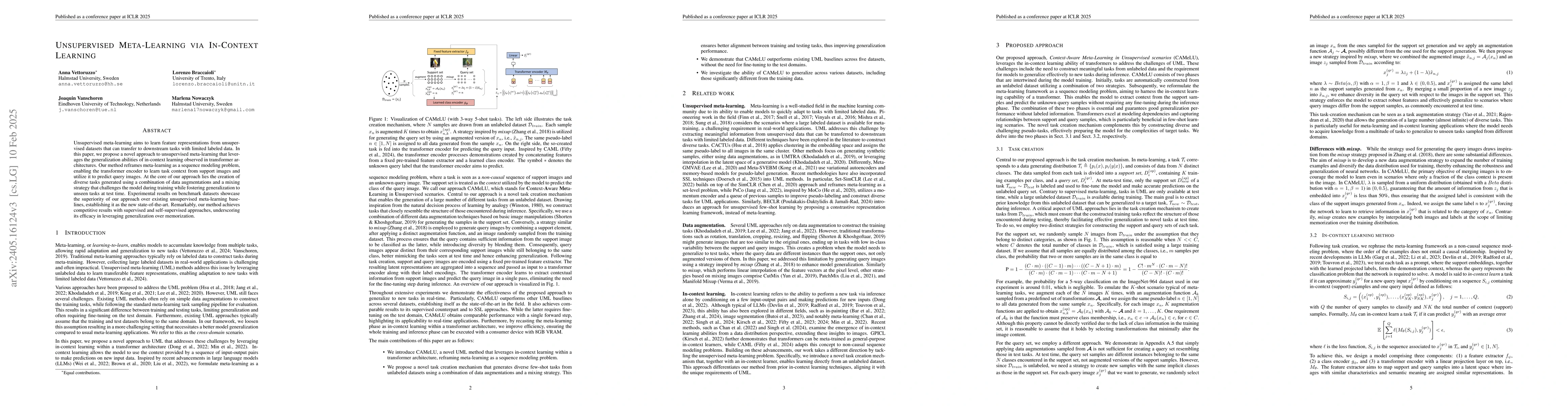 Thumbnail for Unsupervised Meta-Learning via In-Context Learning
