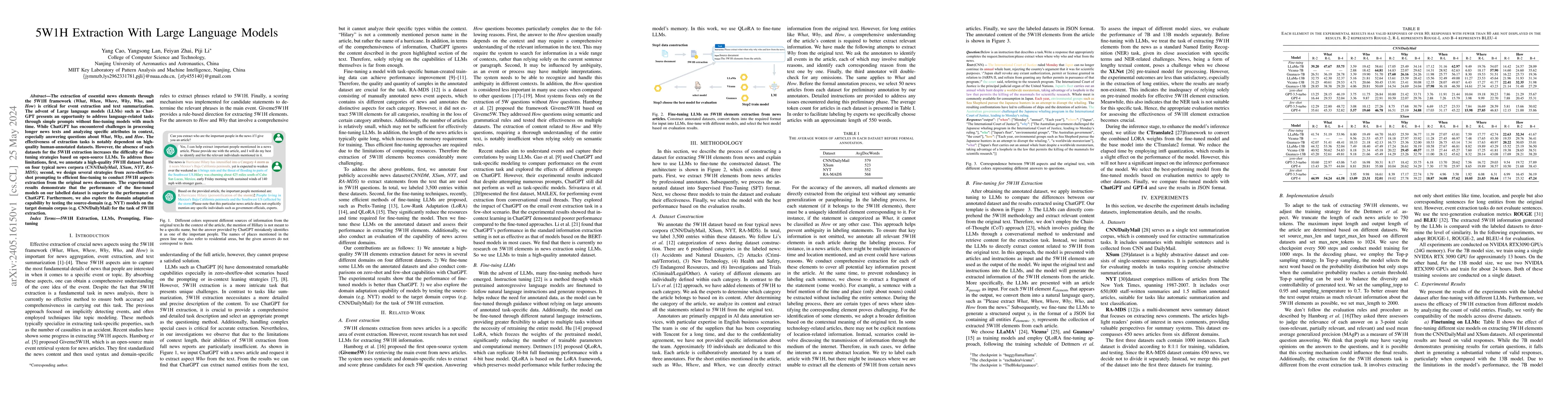 Thumbnail for 5W1H Extraction With Large Language Models