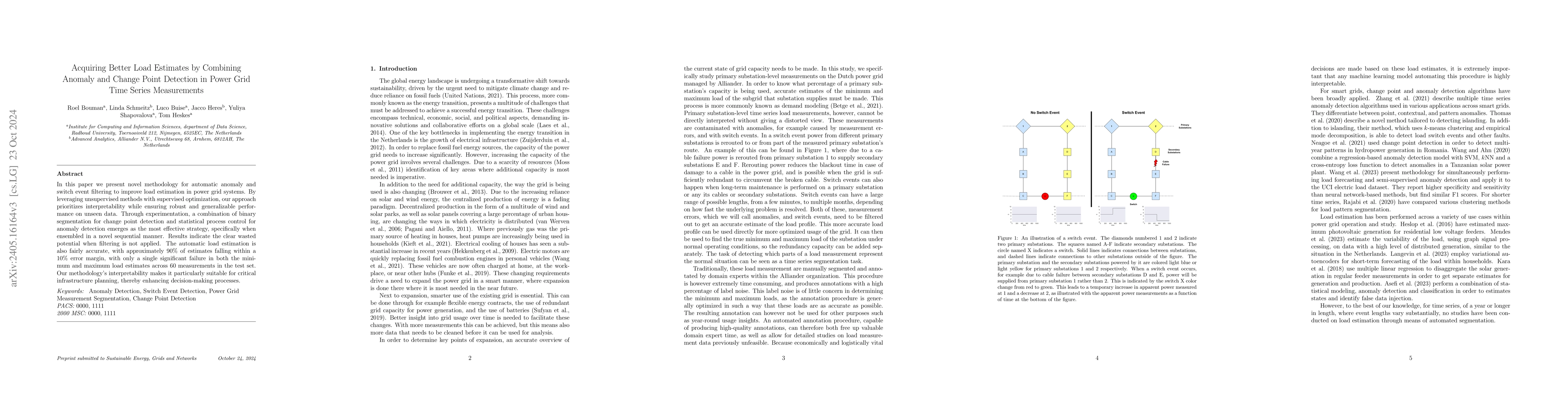 Thumbnail for Acquiring Better Load Estimates by Combining Anomaly and Change-point
  Detection in Power Grid Time-series Measurements