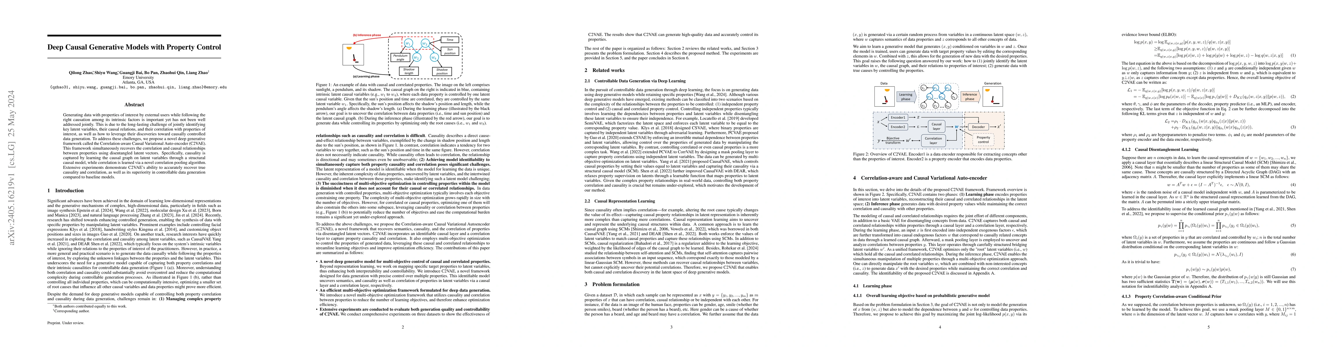 Thumbnail for Deep Causal Generative Models with Property Control