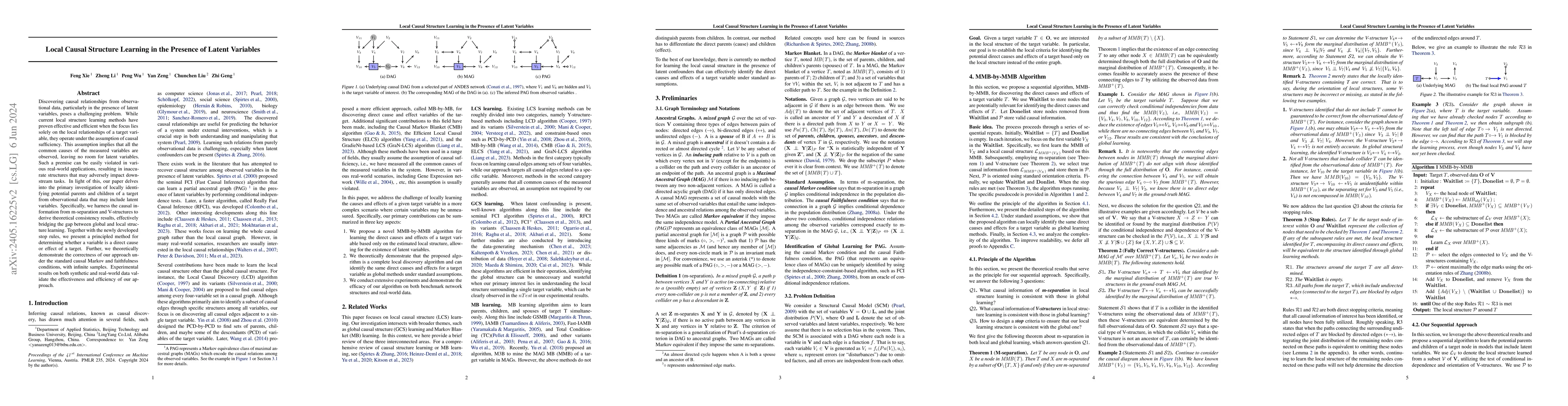 Thumbnail for Local Causal Structure Learning in the Presence of Latent Variables