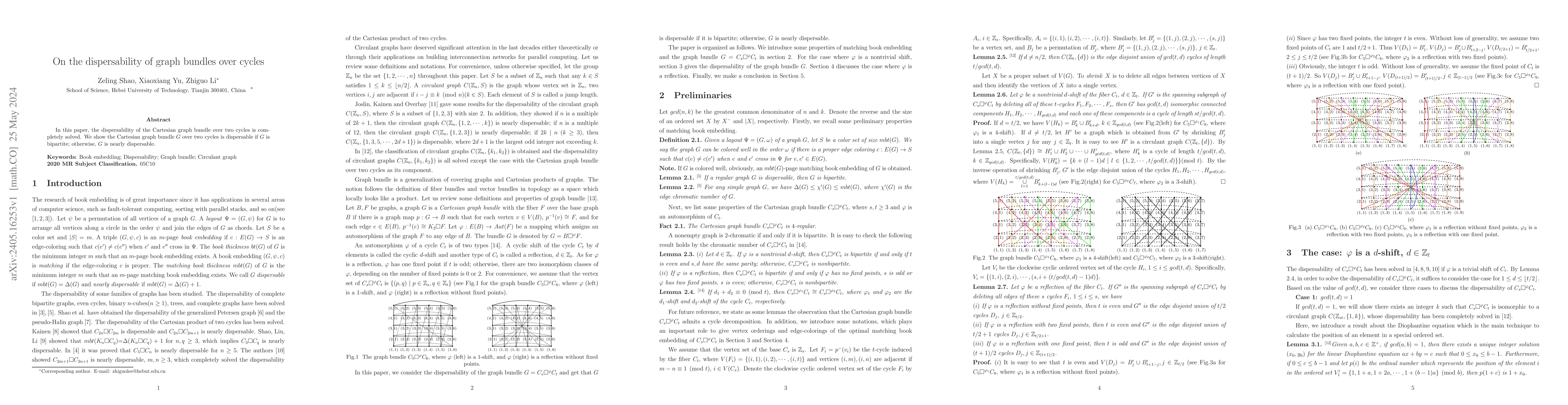 Thumbnail for On the dispersability of graph bundles over cycles