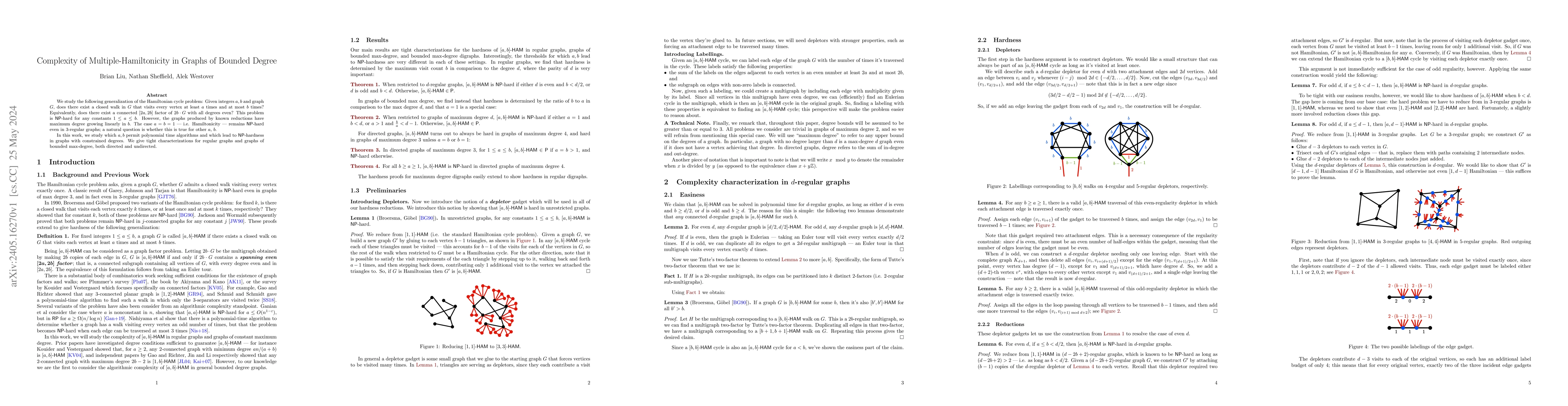 Thumbnail for Complexity of Multiple-Hamiltonicity in Graphs of Bounded Degree