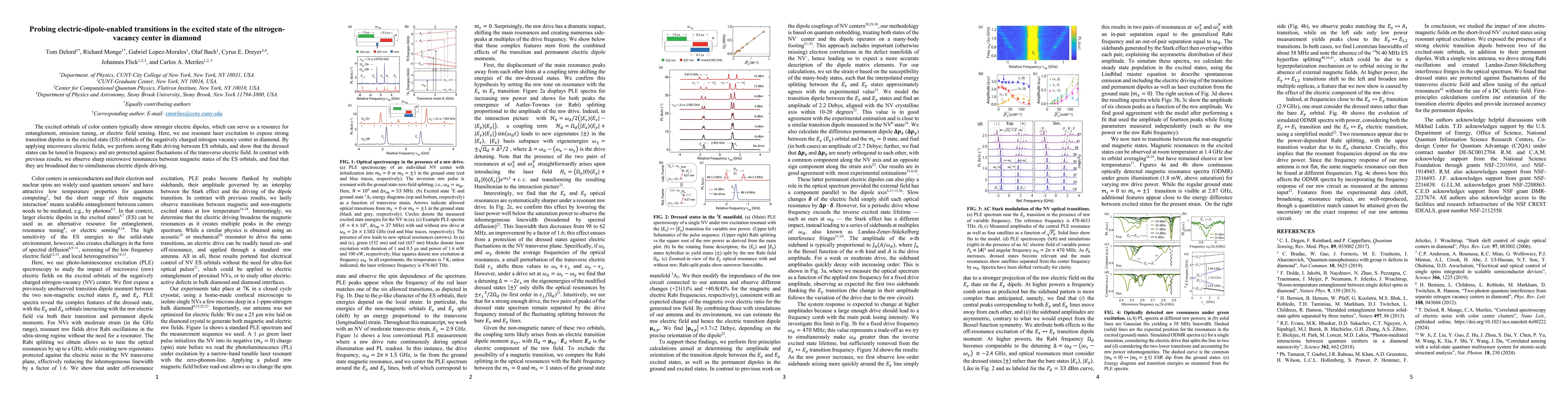 Thumbnail for Probing electric-dipole-enabled transitions in the excited state of the
  nitrogen-vacancy center in diamond