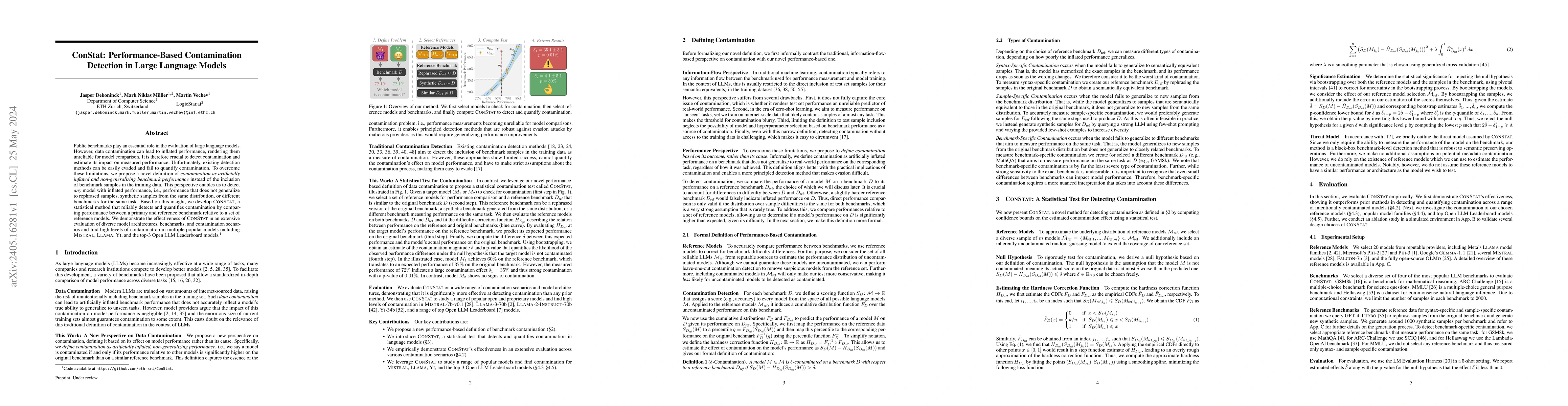 Thumbnail for ConStat: Performance-Based Contamination Detection in Large Language
  Models