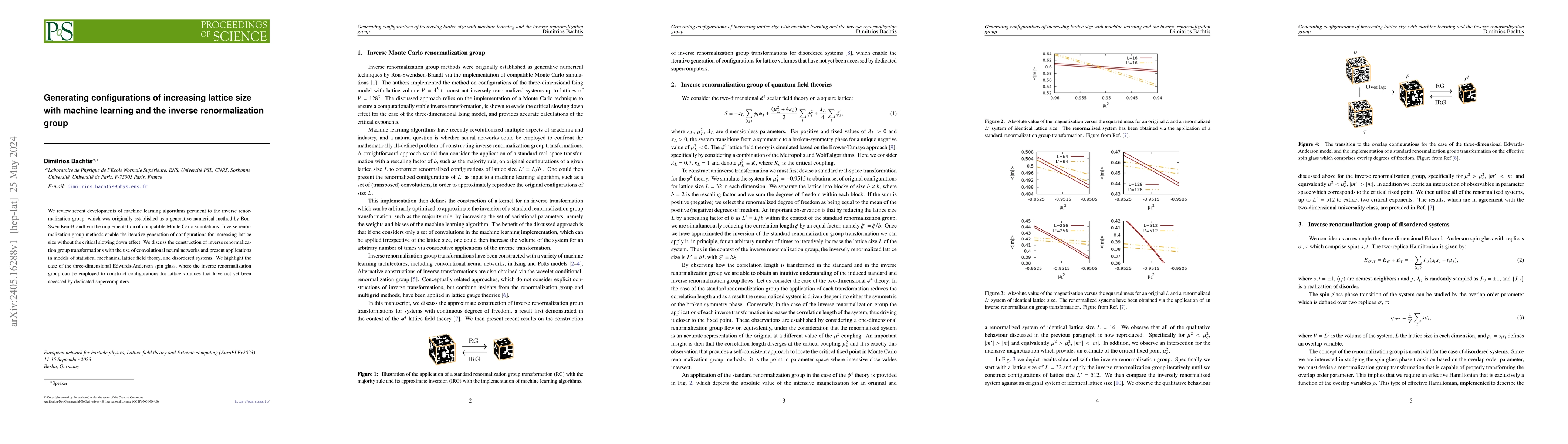 Thumbnail for Generating configurations of increasing lattice size with machine
  learning and the inverse renormalization group