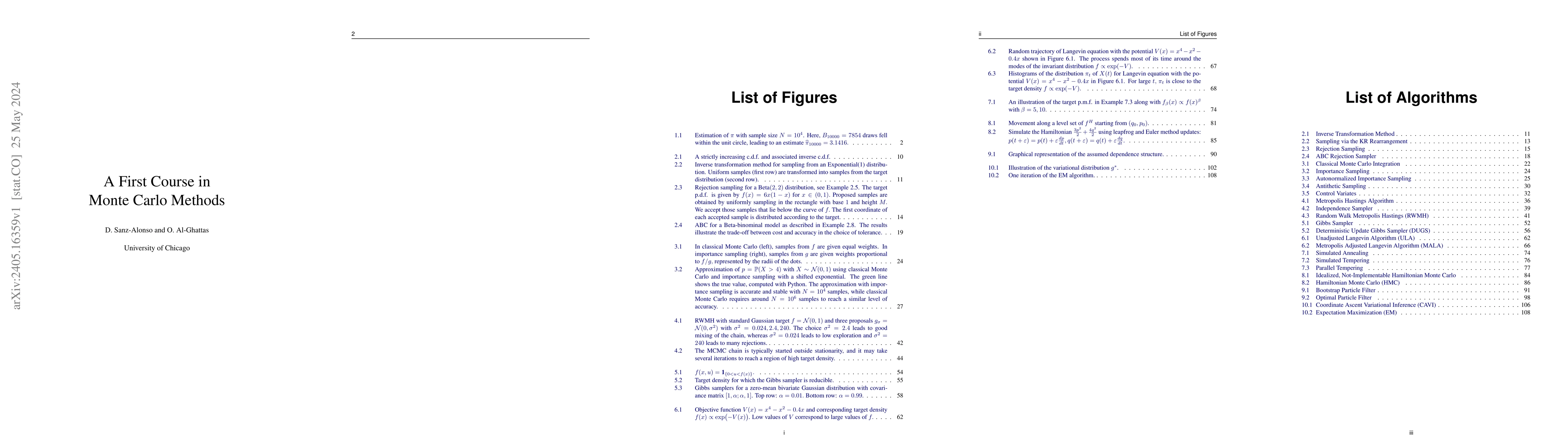 Thumbnail for A First Course in Monte Carlo Methods