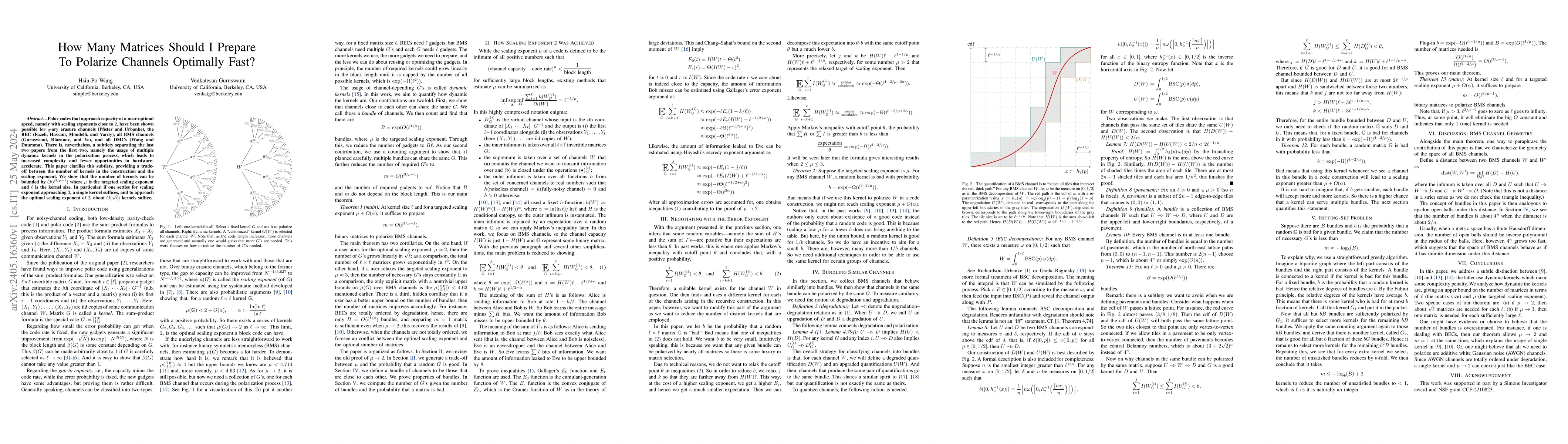 Thumbnail for How Many Matrices Should I Prepare To Polarize Channels Optimally Fast?