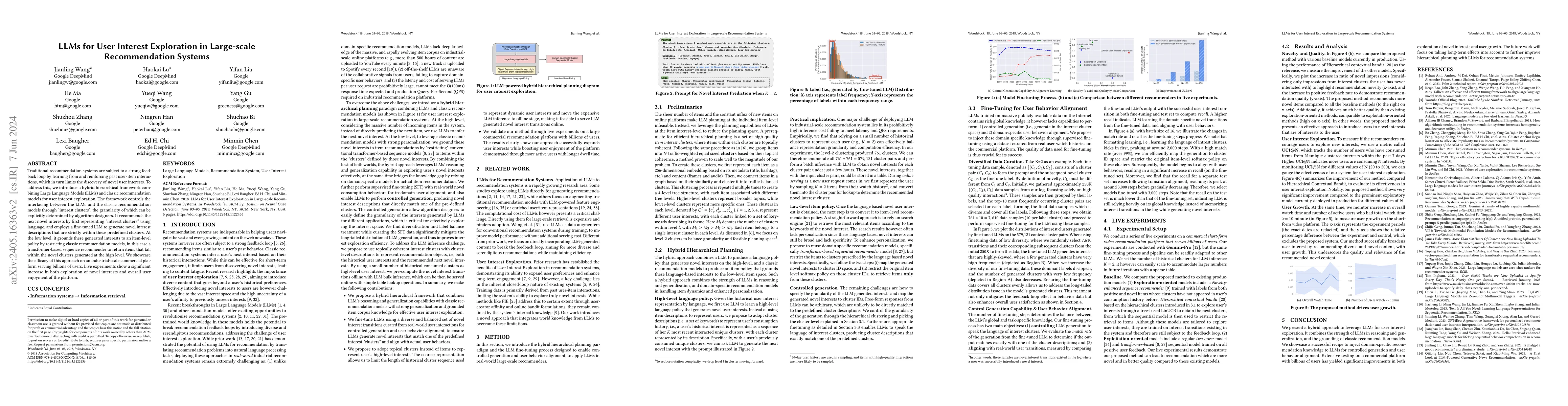 Thumbnail for LLMs for User Interest Exploration in Large-scale Recommendation Systems