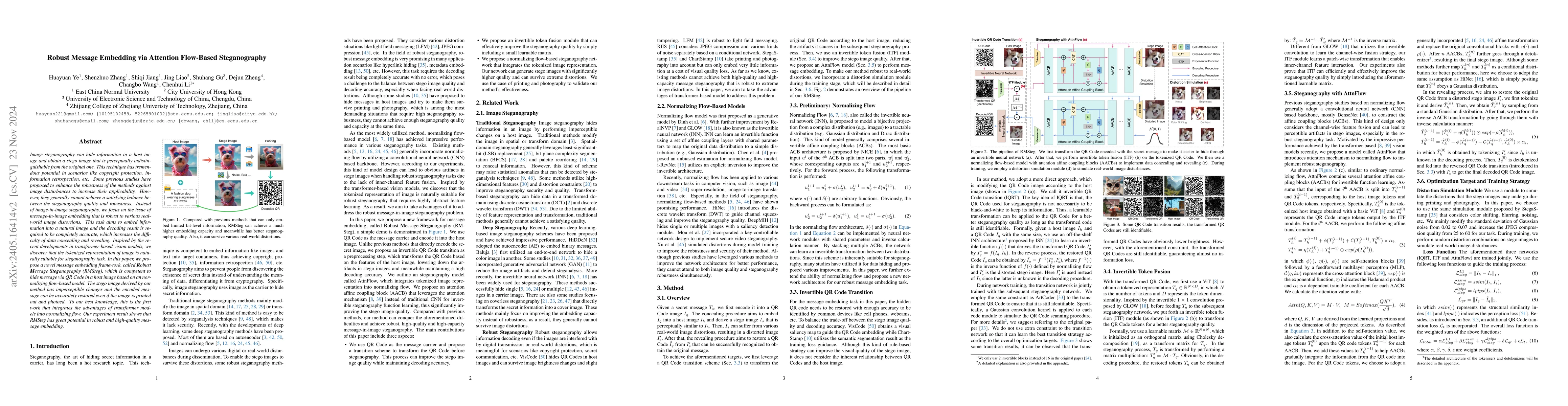 Thumbnail for PPRSteg: Printing and Photography Robust QR Code Steganography via
  Attention Flow-Based Model