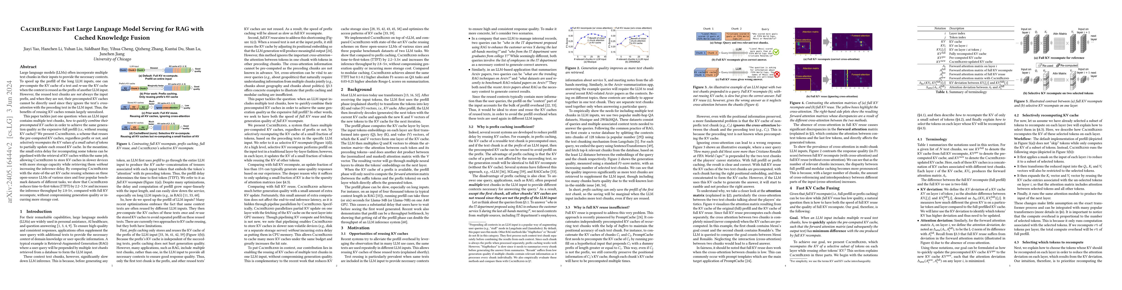 Thumbnail for CacheBlend: Fast Large Language Model Serving for RAG with Cached
  Knowledge Fusion