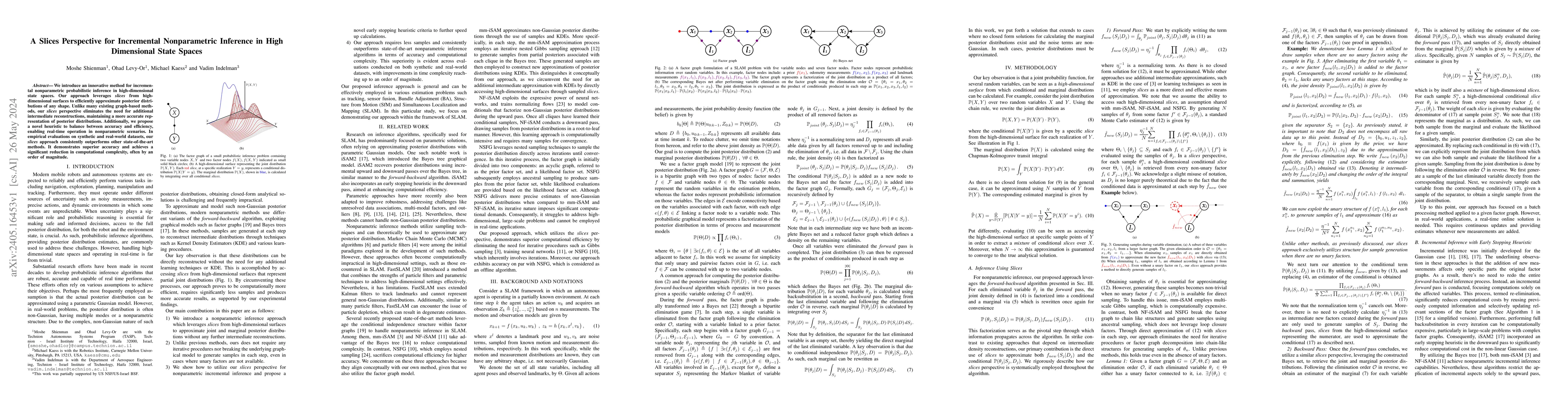 Thumbnail for A Slices Perspective for Incremental Nonparametric Inference in High
  Dimensional State Spaces